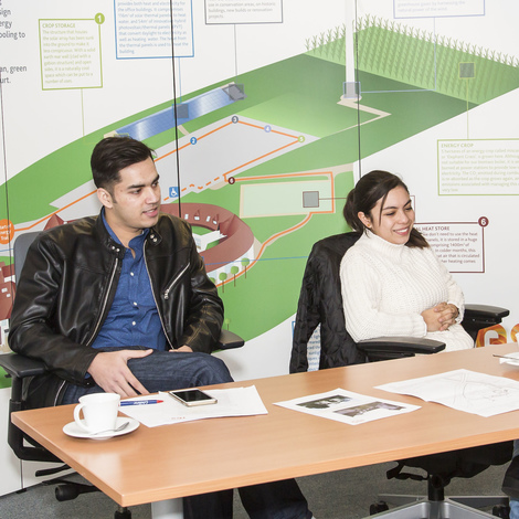 human geography students take part in a meeting
