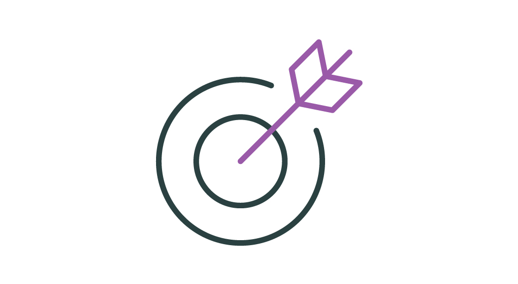 Image of an arrow hitting a bullseye target