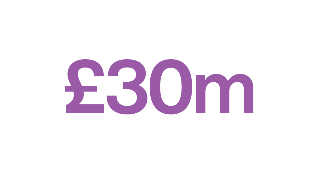 30 million pounds graphic