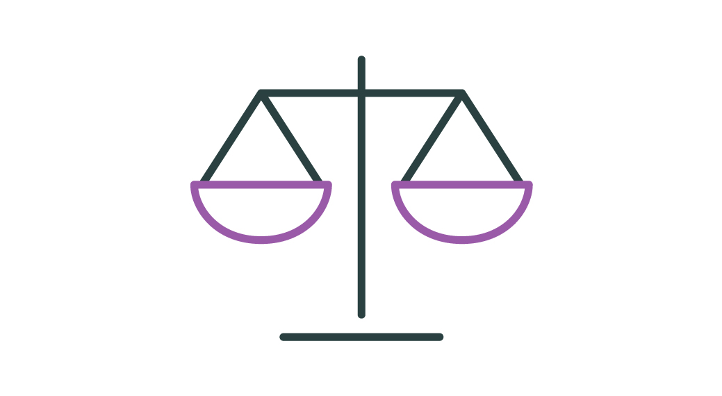 Image of justice of scales