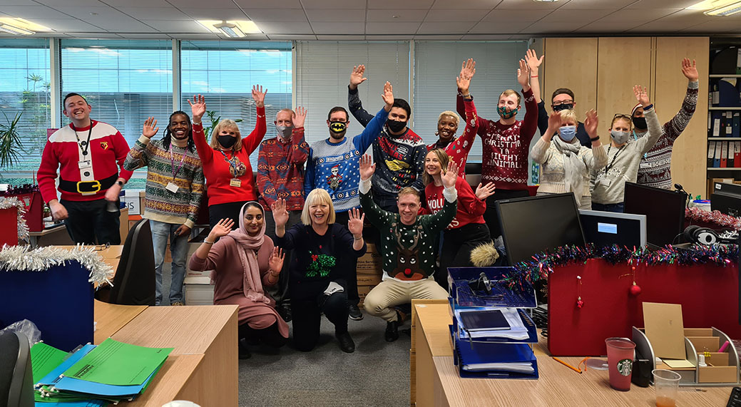 Christmas group photo