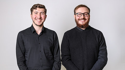 Headshot of Flare Finalist Mohamad Khir Allah and Bailey Bellenie 
