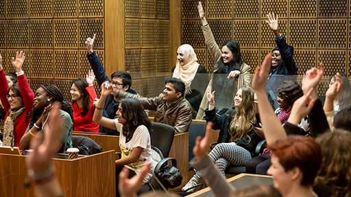 A diverse group of students 