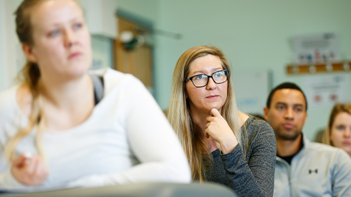 Students in a classroom